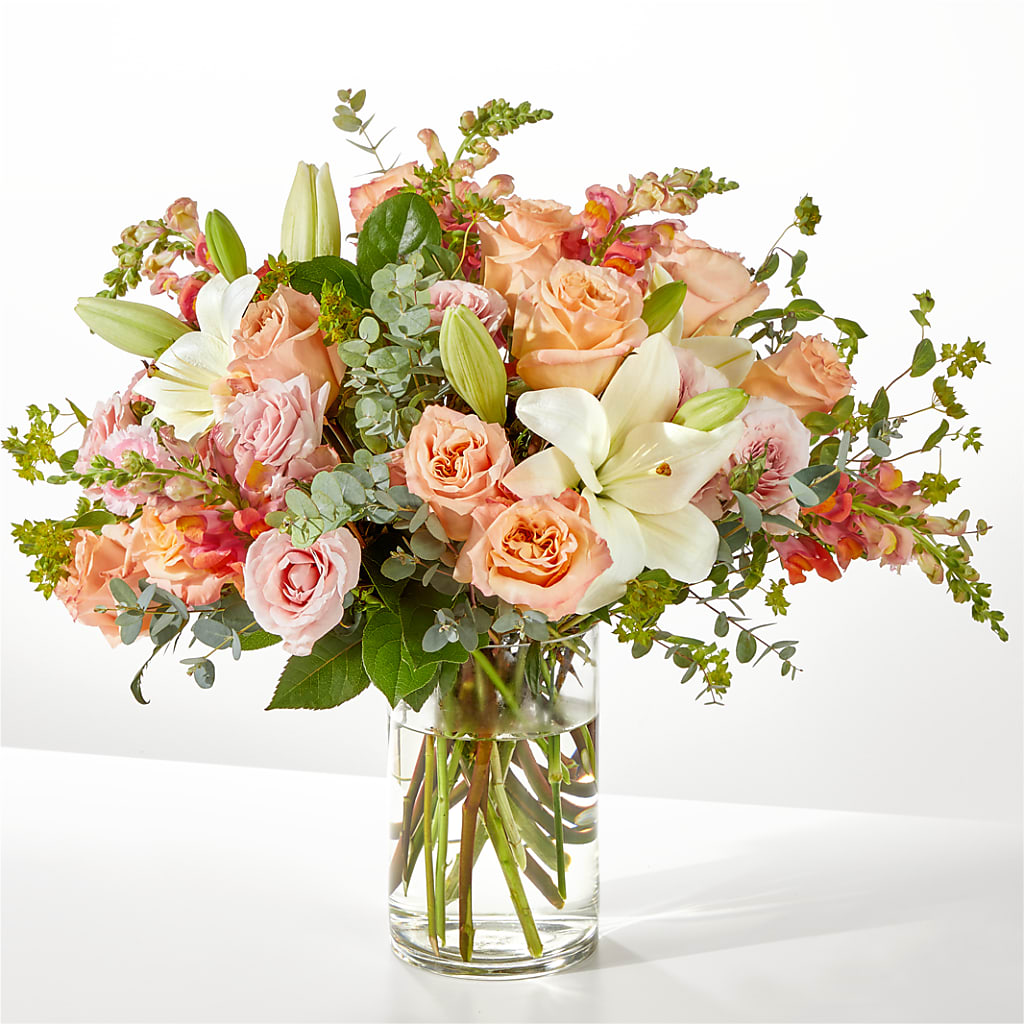 Grapefruit Splash Bouquet – Velvet Leaf And Stem, Las Vegas NV