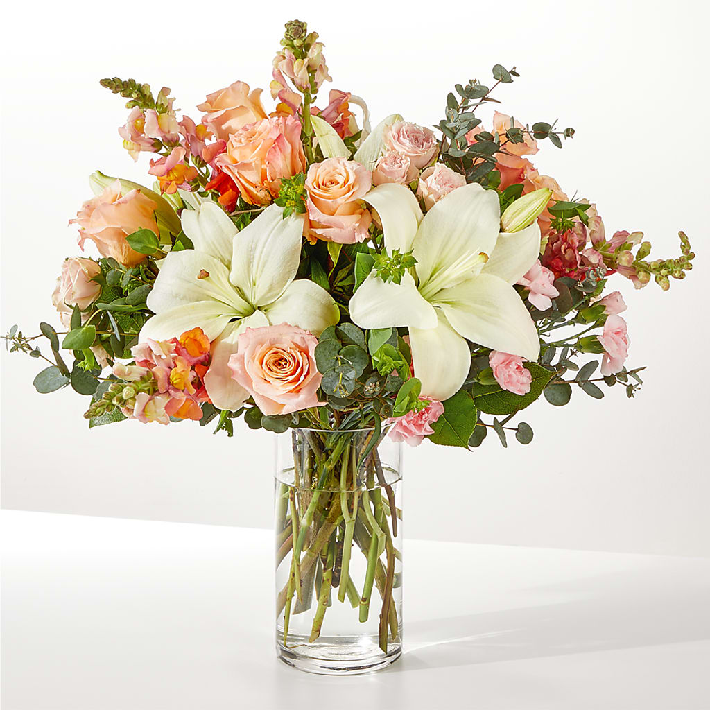 Grapefruit Splash Bouquet – Velvet Leaf And Stem, Las Vegas NV