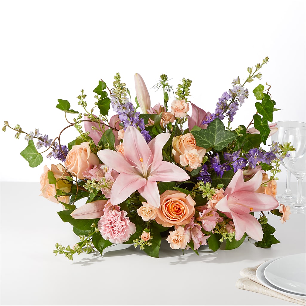 Blossom Time Centerpiece – Velvet Leaf And Stem, Las Vegas NV