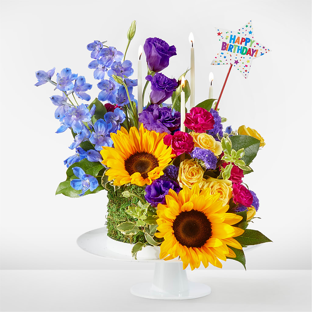 Star of the Day Floral Cake – Velvet Leaf And Stem, Las Vegas NV
