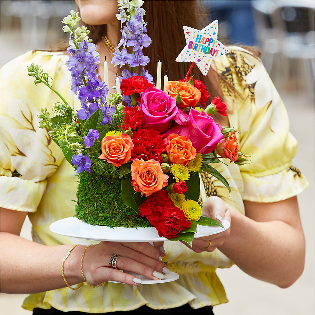 Best Year Yet Floral Cake – Velvet Leaf And Stem, Las Vegas NV