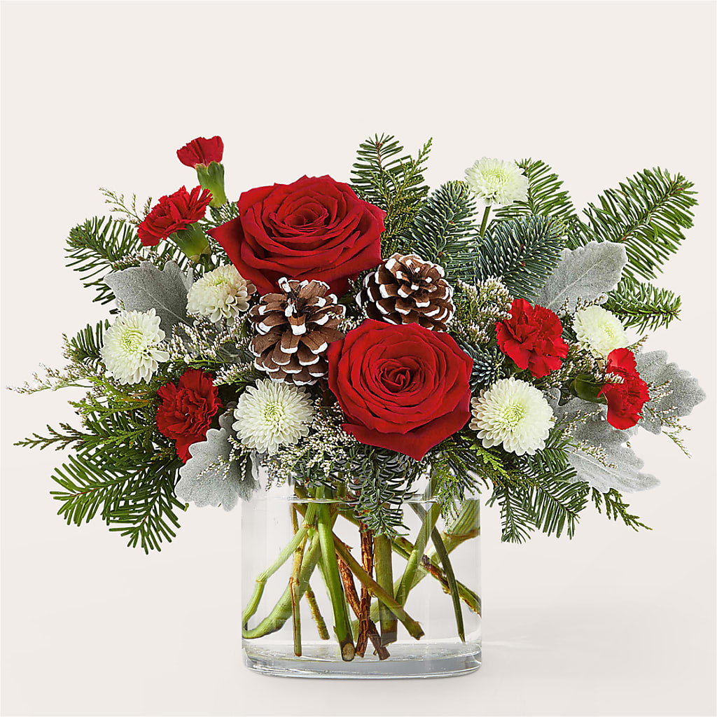 Yule Cheer Bouquet – Velvet Leaf And Stem, Las Vegas NV