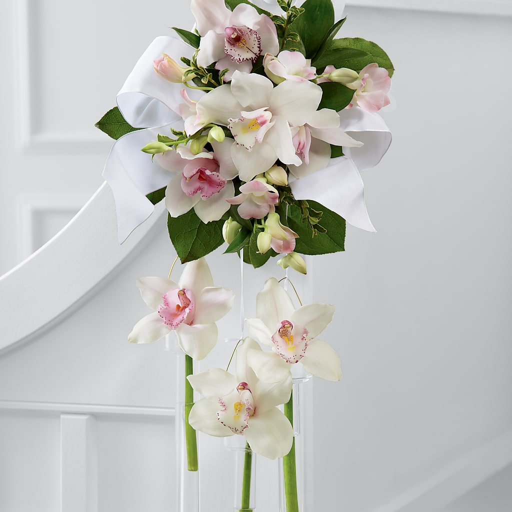 Perfect Entrance Pew Arrangement – Velvet Leaf And Stem, Las Vegas NV
