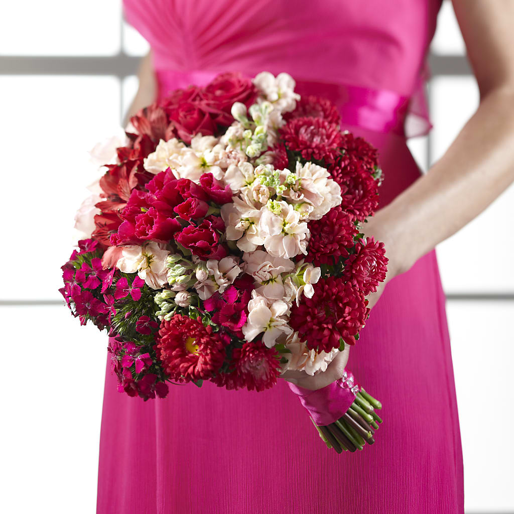 Pink Effervescence Bouquet – Velvet Leaf And Stem, Las Vegas NV