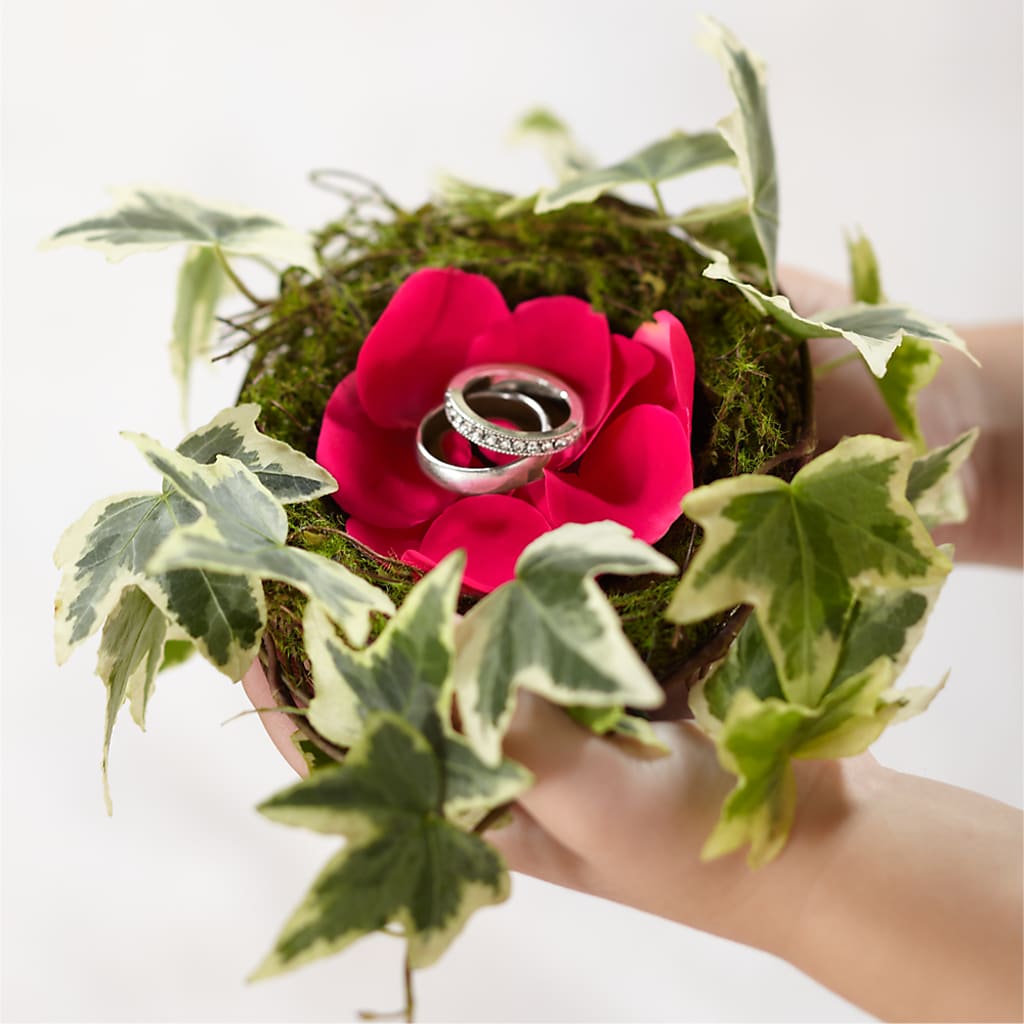 Lila Rose Ring Nest – Velvet Leaf And Stem, Las Vegas NV
