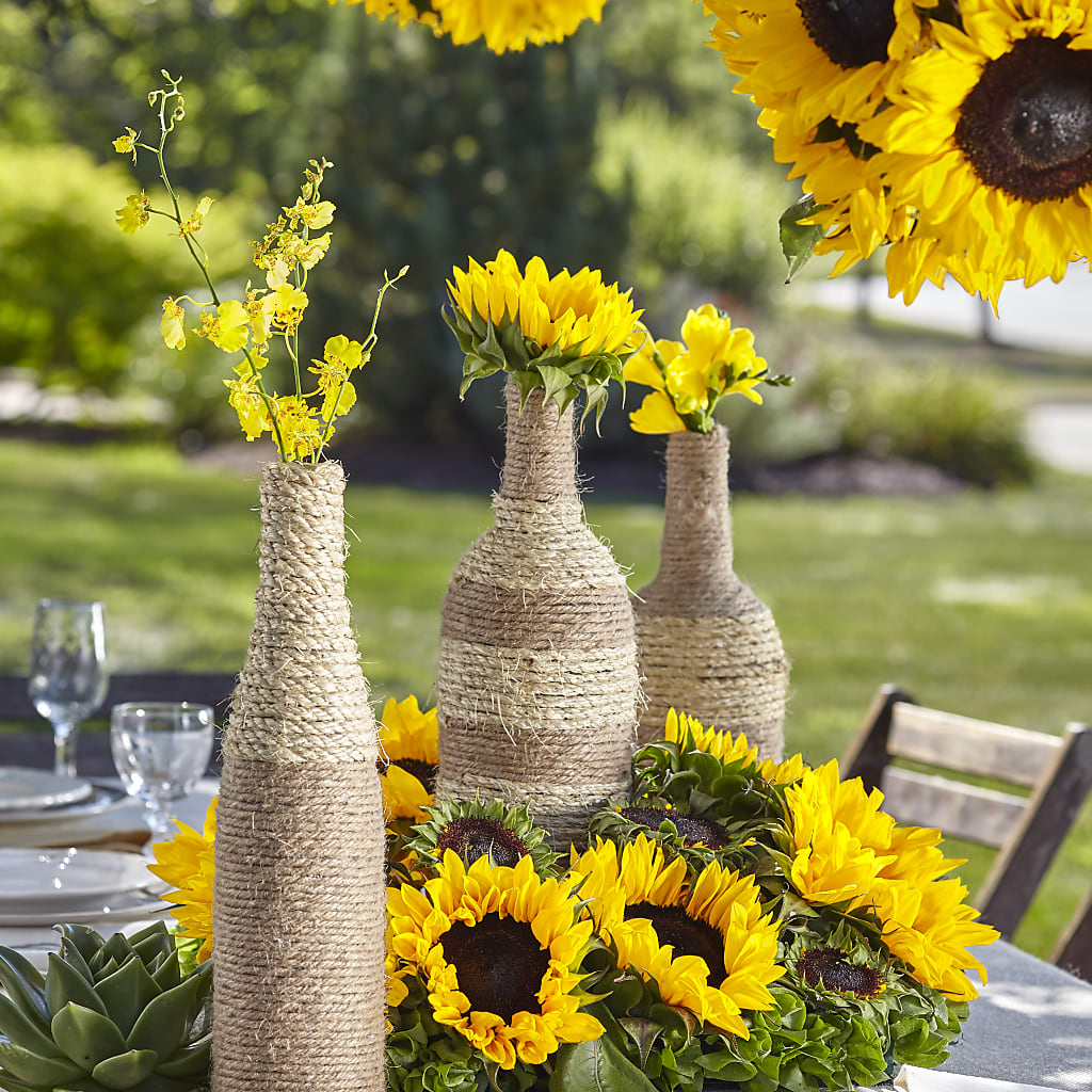 Sublime Garden Centerpiece – Velvet Leaf And Stem, Las Vegas NV
