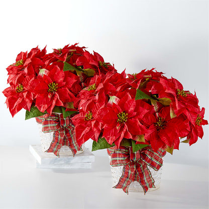 Happiest Holidays Poinsettia Bundle –  Velvet Leaf And Stem, Las Vegas NV