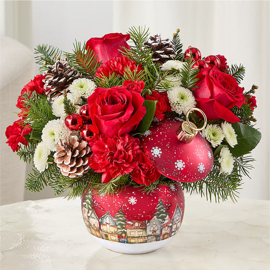 Christmas Carols Ornament –  Velvet Leaf And Stem, Las Vegas NV