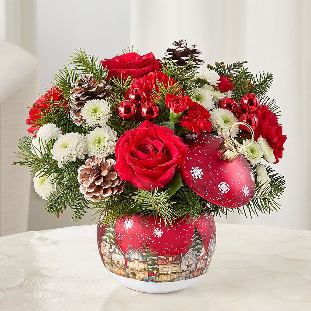 Christmas Carols Ornament –  Velvet Leaf And Stem, Las Vegas NV
