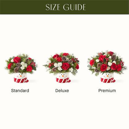 Jolly Snowman Bouquet –  Velvet Leaf And Stem, Las Vegas NV