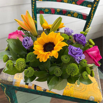 Best Day Box Bouquet –  Velvet Leaf And Stem, Las Vegas NV