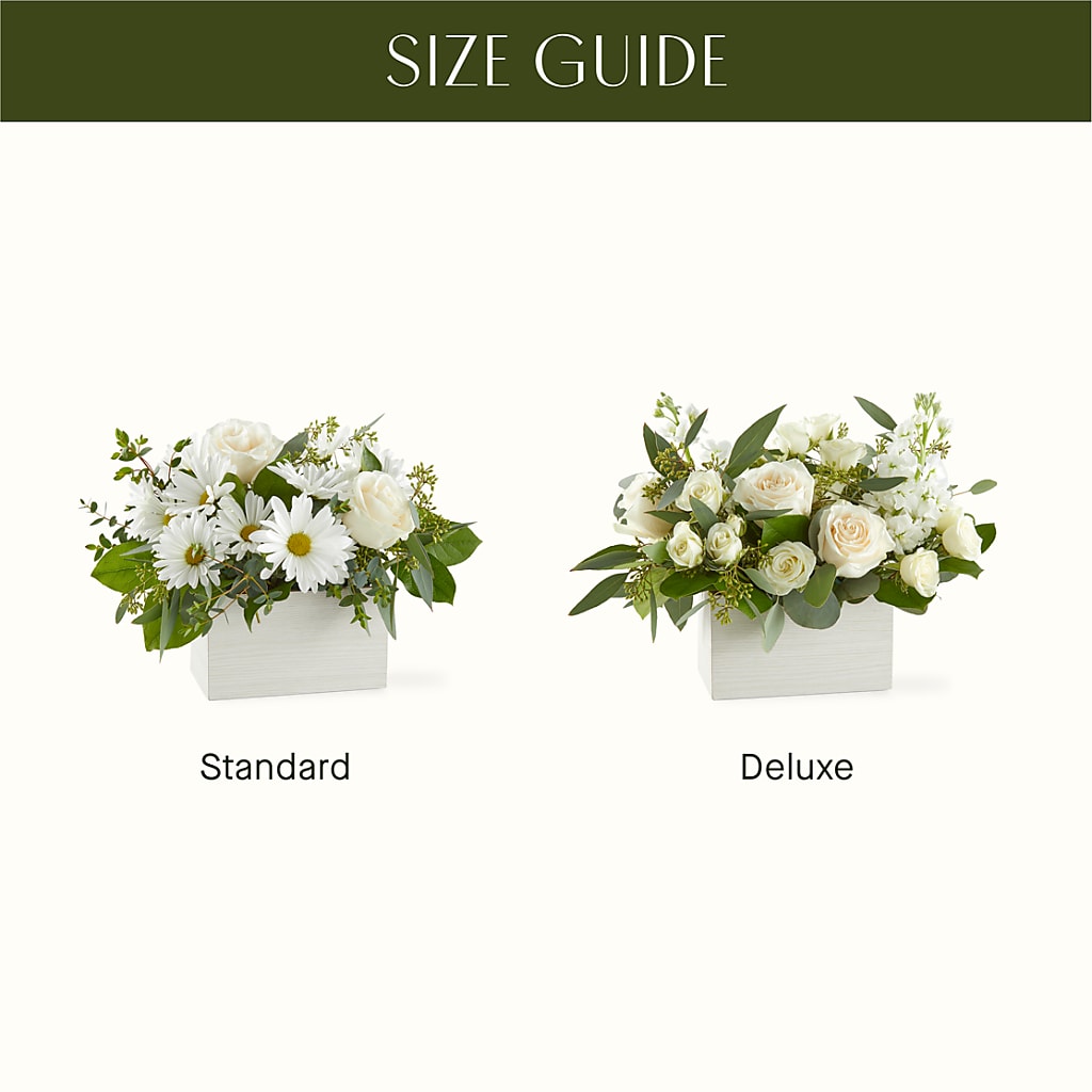 Fresh Linen Box Bouquet –  Velvet Leaf And Stem, Las Vegas NV