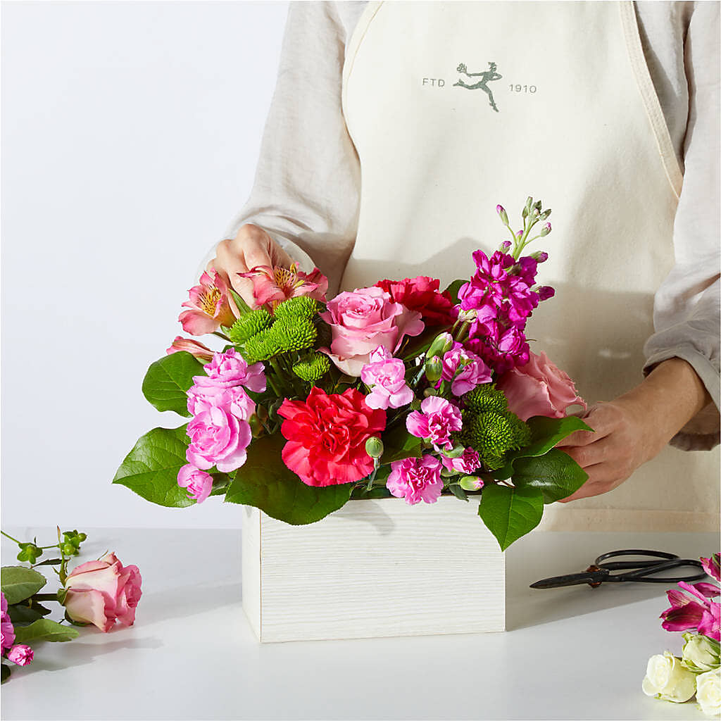 Sweetberry Box – A Florist Original –  Velvet Leaf And Stem, Las Vegas NV