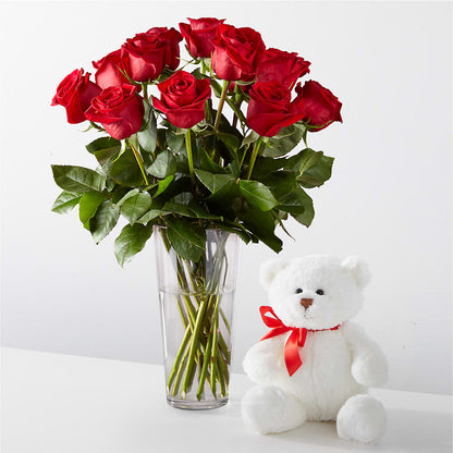 Romantic Long Stem Red Rose Bouquet Bundles –  Velvet Leaf And Stem, Las Vegas NV
