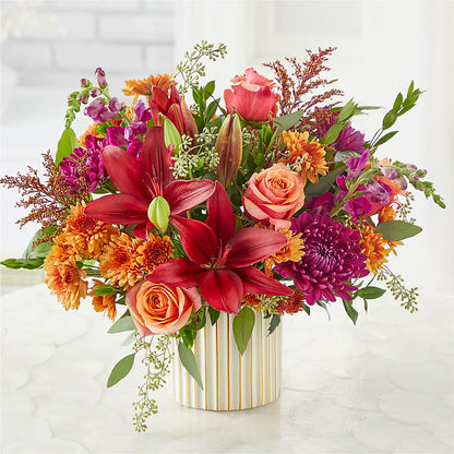 Burgundy Landscape Bouquet –  Velvet Leaf And Stem, Las Vegas NV