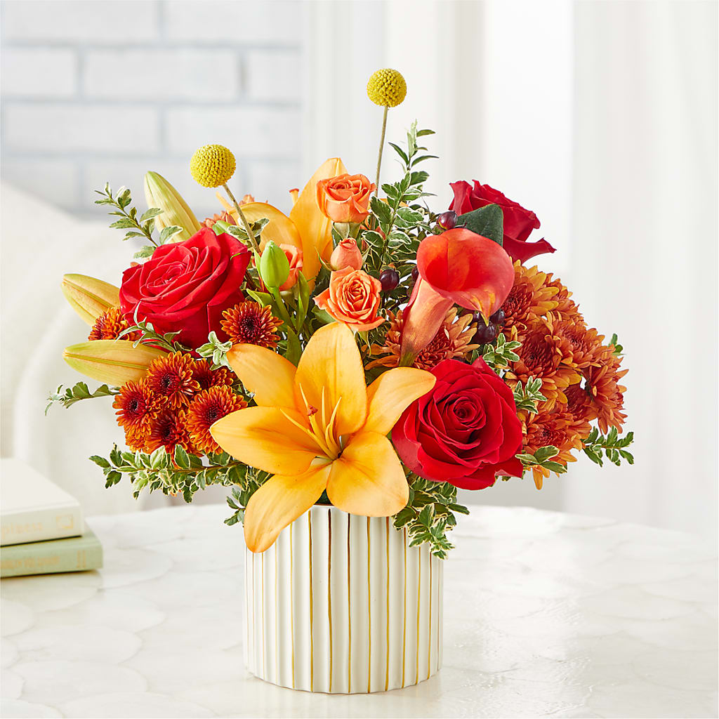 Scarlet Skies Bouquet –  Velvet Leaf And Stem, Las Vegas NV