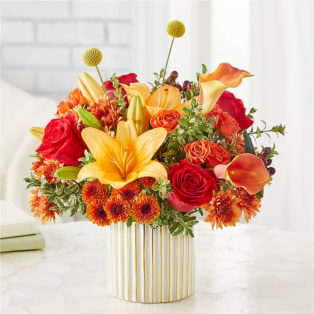 Scarlet Skies Bouquet –  Velvet Leaf And Stem, Las Vegas NV