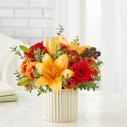 Scarlet Skies Bouquet –  Velvet Leaf And Stem, Las Vegas NV
