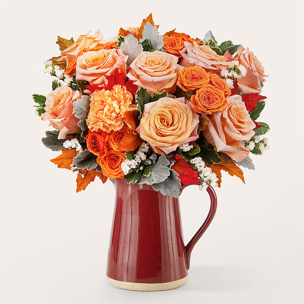 Pumpkin Pie Bouquet –  Velvet Leaf And Stem, Las Vegas NV