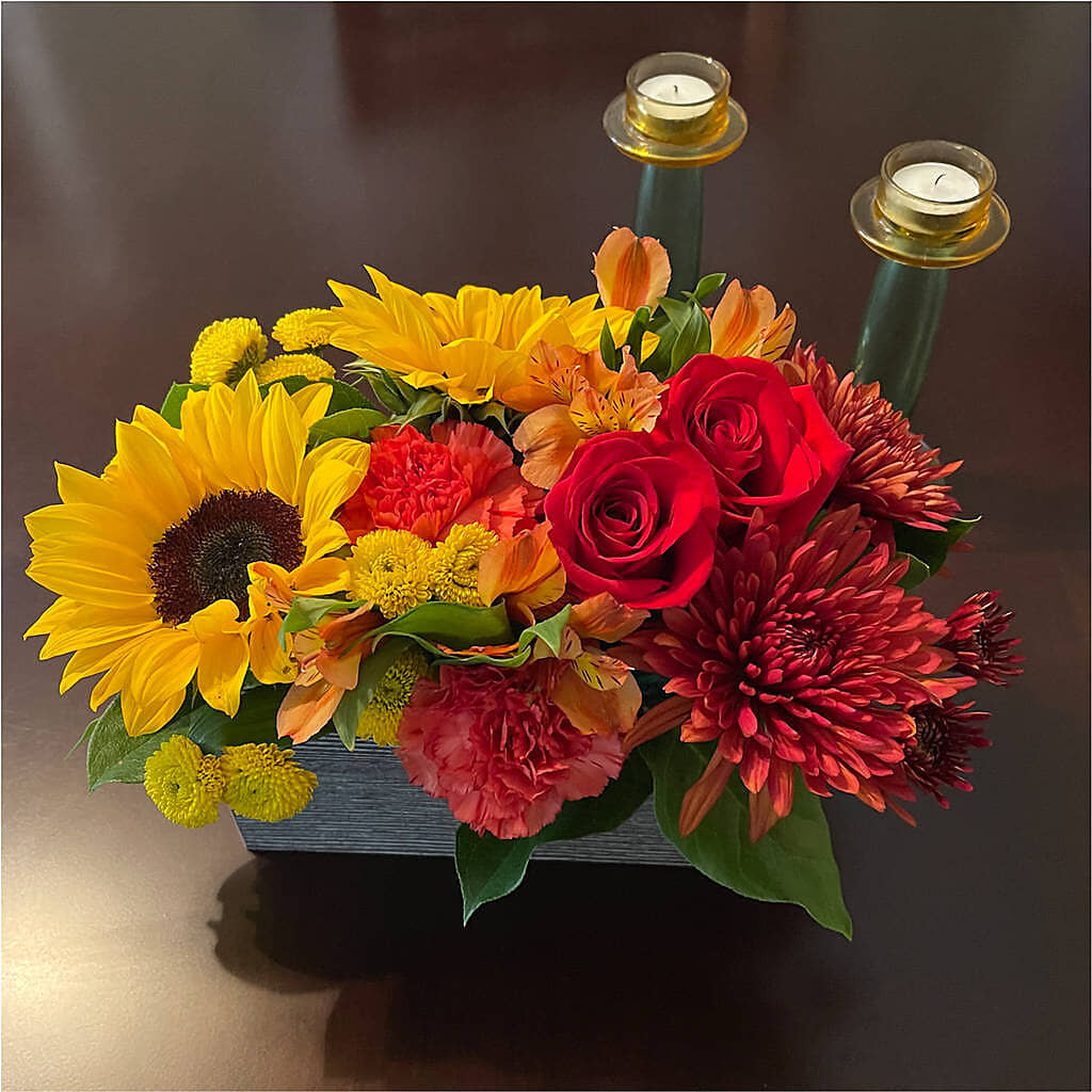 Autumn Orchard Bouquet –  Velvet Leaf And Stem, Las Vegas NV