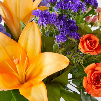 Radiant Citrus Bouquet –  Velvet Leaf And Stem, Las Vegas NV