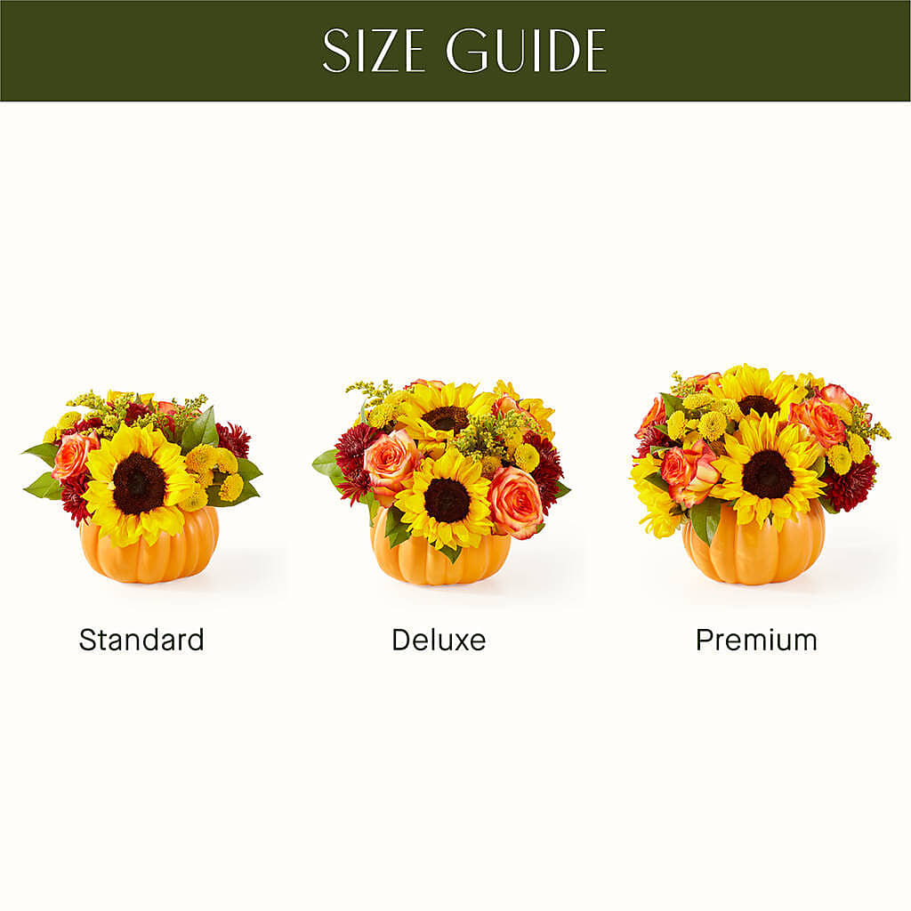 Golden Gourd Pumpkin Bouquet –  Velvet Leaf And Stem, Las Vegas NV