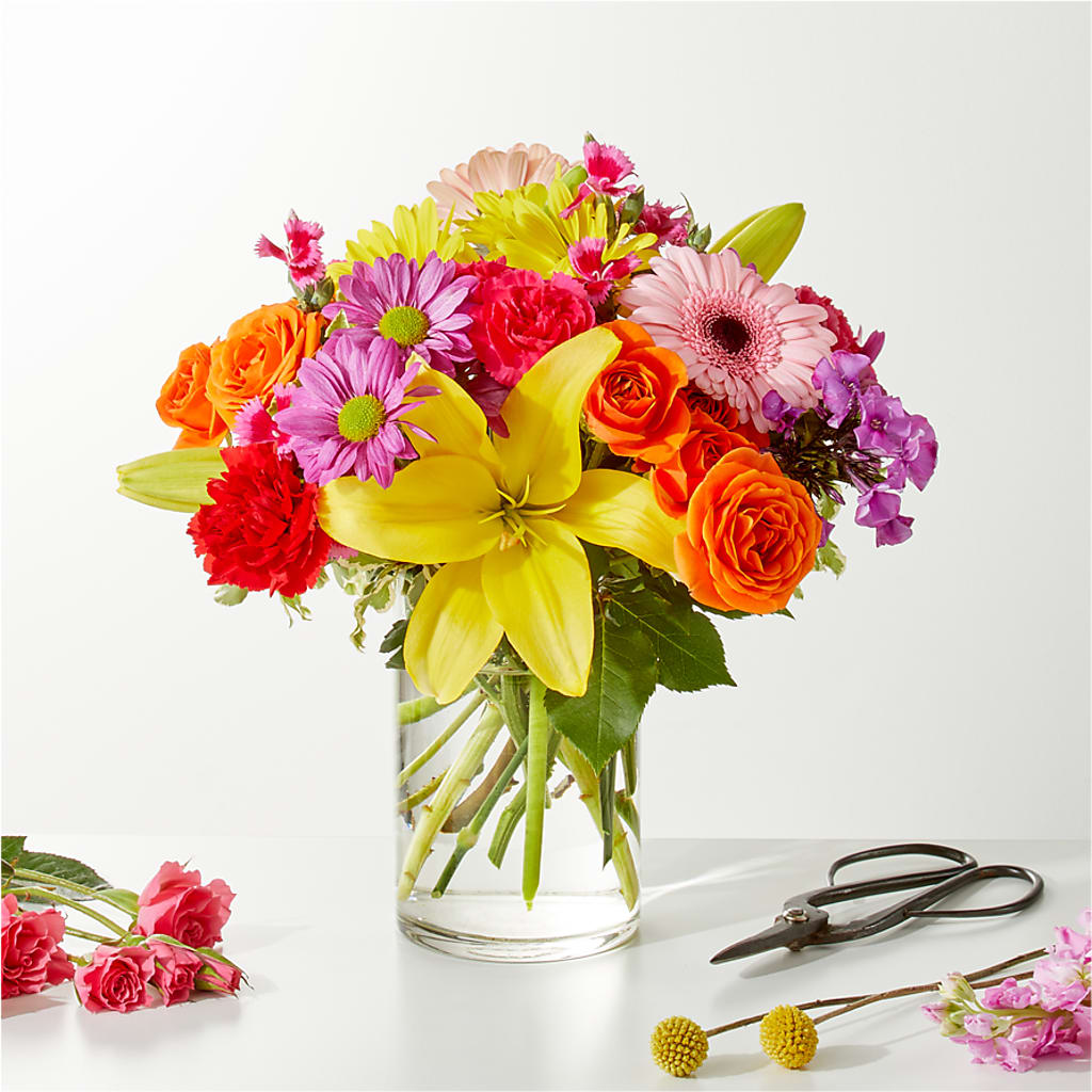 Cue the Confetti - A Florist Original –  Velvet Leaf And Stem, Las Vegas NV