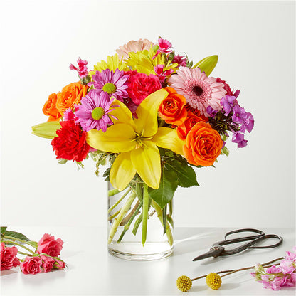 Cue the Confetti - A Florist Original –  Velvet Leaf And Stem, Las Vegas NV