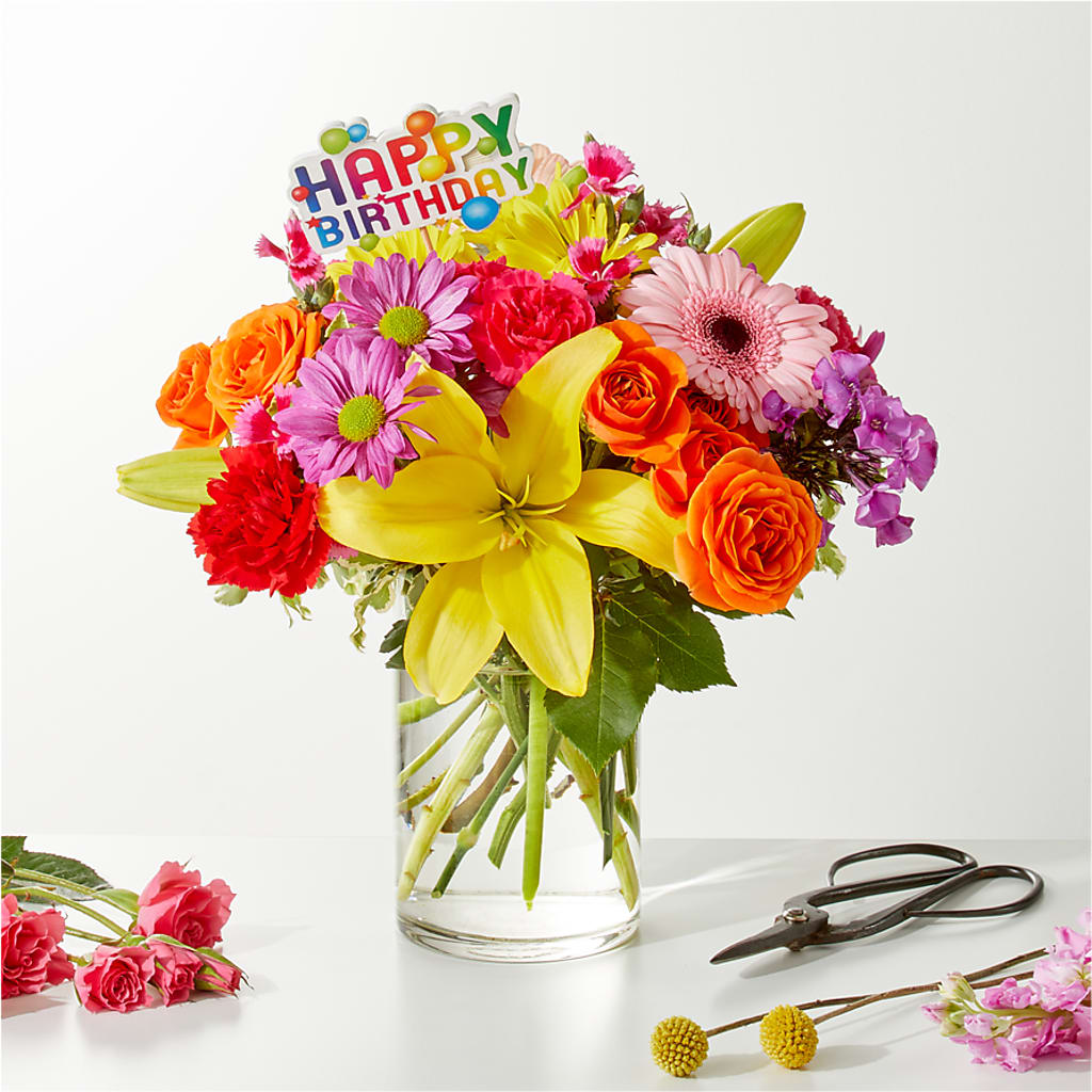 Cue the Confetti - A Florist Original –  Velvet Leaf And Stem, Las Vegas NV