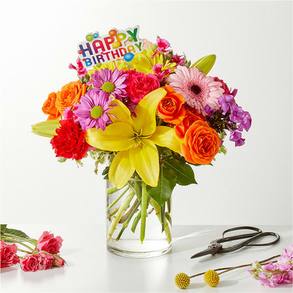 Cue the Confetti - A Florist Original –  Velvet Leaf And Stem, Las Vegas NV