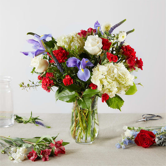 Star Spangled - A Florist Original –  Velvet Leaf And Stem, Las Vegas NV