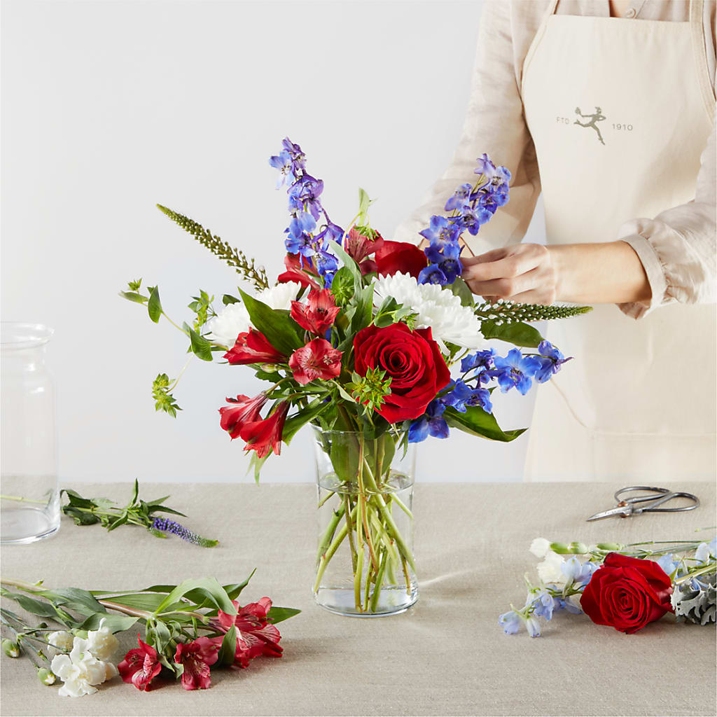 Star Spangled - A Florist Original –  Velvet Leaf And Stem, Las Vegas NV