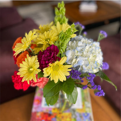 Summer Spectra - A Florist Original –  Velvet Leaf And Stem, Las Vegas NV