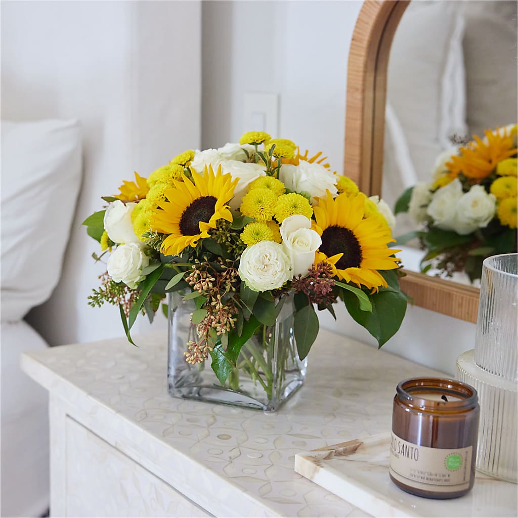 Luminous Morning Bouquet –  Velvet Leaf And Stem, Las Vegas NV