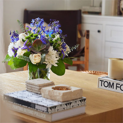 Cerulean Waves Bouquet –  Velvet Leaf And Stem, Las Vegas NV