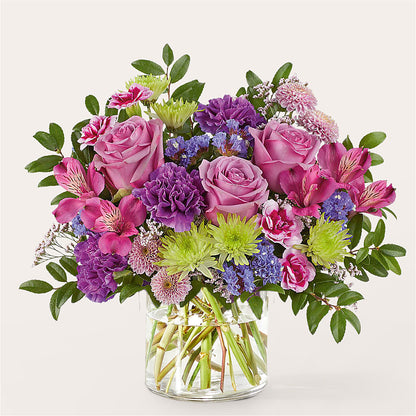Glass Half Full Bouquet –  Velvet Leaf And Stem, Las Vegas NV