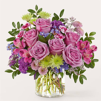 Glass Half Full Bouquet –  Velvet Leaf And Stem, Las Vegas NV