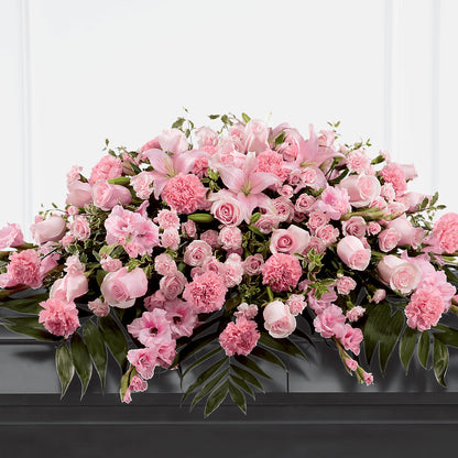Garden of Comfort Casket Spray (Standard) –  Velvet Leaf And Stem, Las Vegas NV