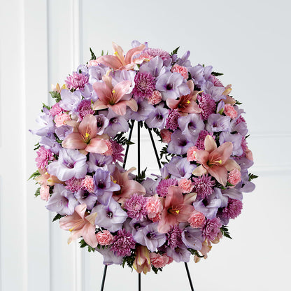 Beloved Friend Wreath –  Velvet Leaf And Stem, Las Vegas NV