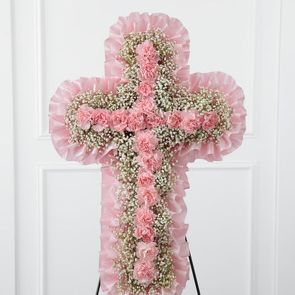 Angel's Cross Easel –  Velvet Leaf And Stem, Las Vegas NV