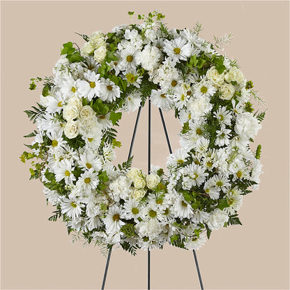 Faithful Wishes Wreath –  Velvet Leaf And Stem, Las Vegas NV