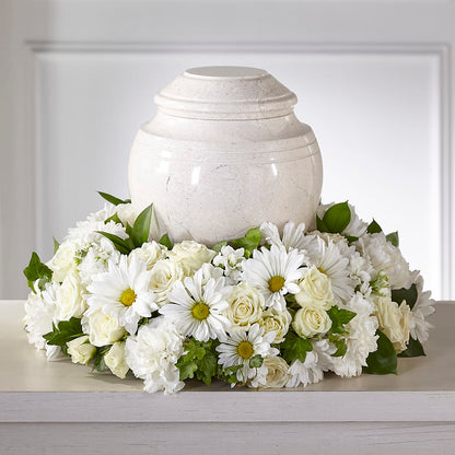 Ivory Gardens Cremation Adornment –  Velvet Leaf And Stem, Las Vegas NV