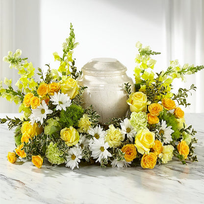 Graceful Love Cremation Adornment –  Velvet Leaf And Stem, Las Vegas NV