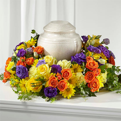 Blossoms of Remembrance Cremation Adornment –  Velvet Leaf And Stem, Las Vegas NV