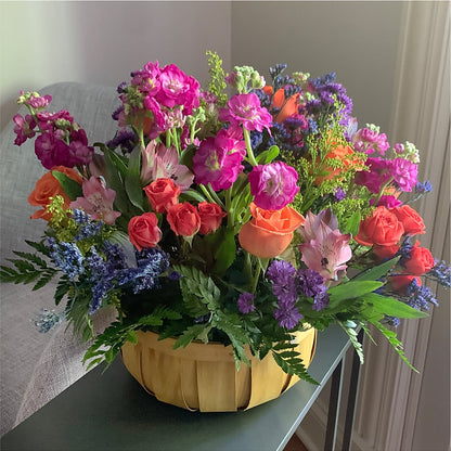 Garden of Life Basket –  Velvet Leaf And Stem, Las Vegas NV