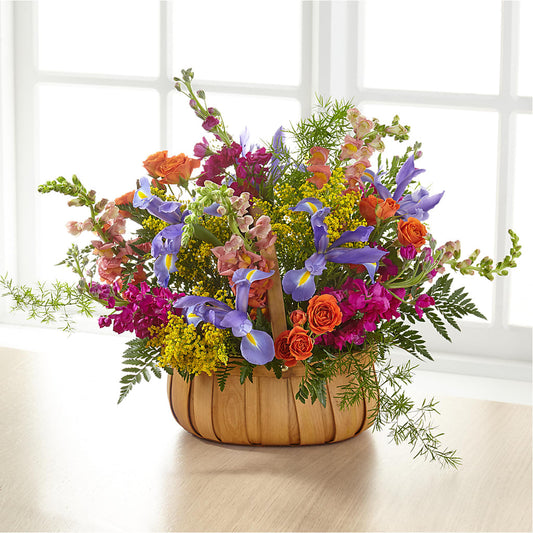 Garden of Life Basket –  Velvet Leaf And Stem, Las Vegas NV
