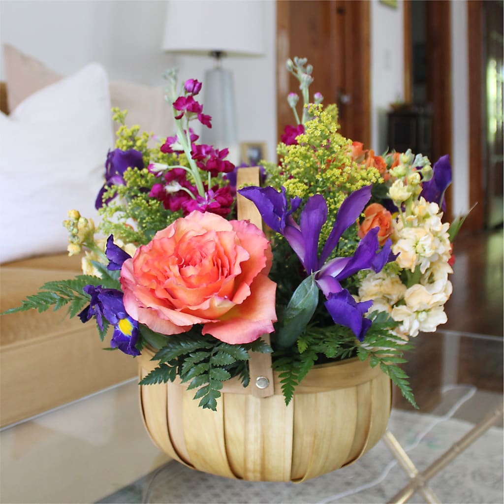 Garden of Life Basket –  Velvet Leaf And Stem, Las Vegas NV