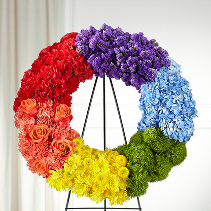 Circle of Love Wreath –  Velvet Leaf And Stem, Las Vegas NV