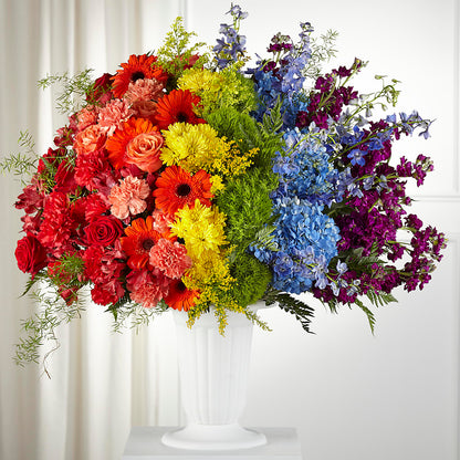 Pride & Unity Arrangement –  Velvet Leaf And Stem, Las Vegas NV