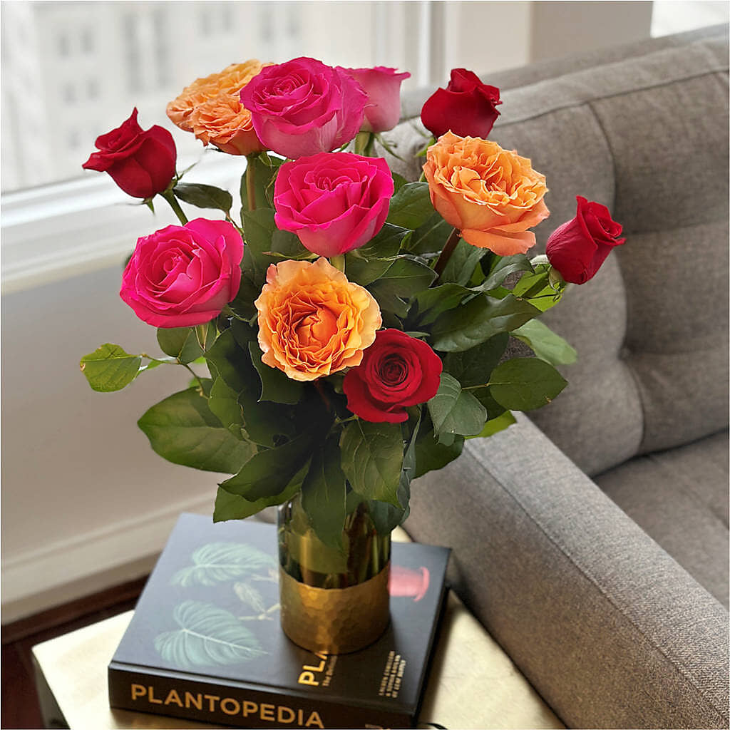 Ever After Rose Bouquet –  Velvet Leaf And Stem, Las Vegas NV